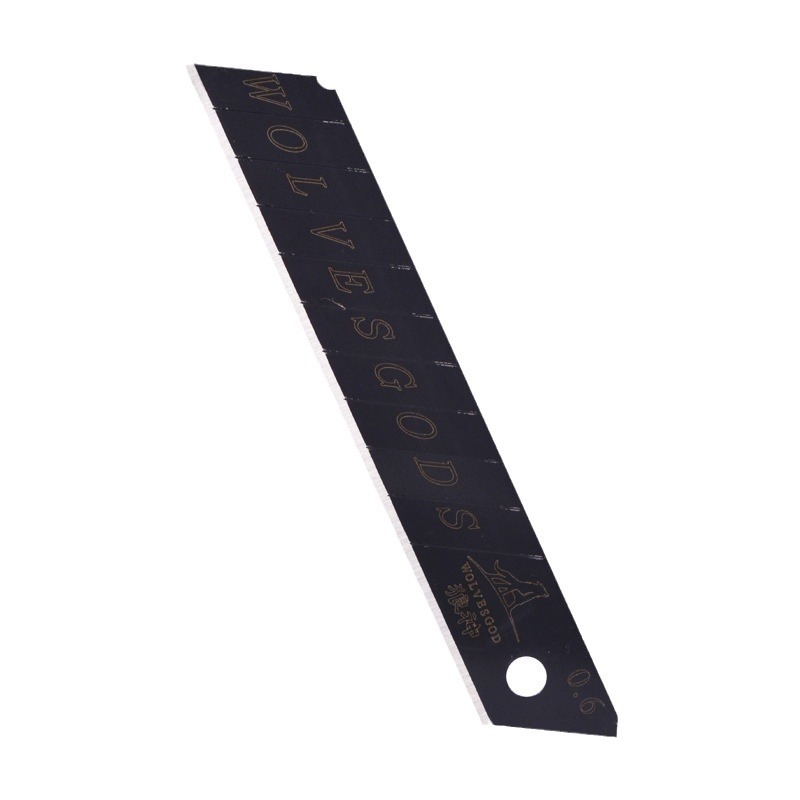 Factory wholesale black-edge blades, utility knives, paper cutting blades, medium blades, large wallpaper blades, 18mm Item Picture
