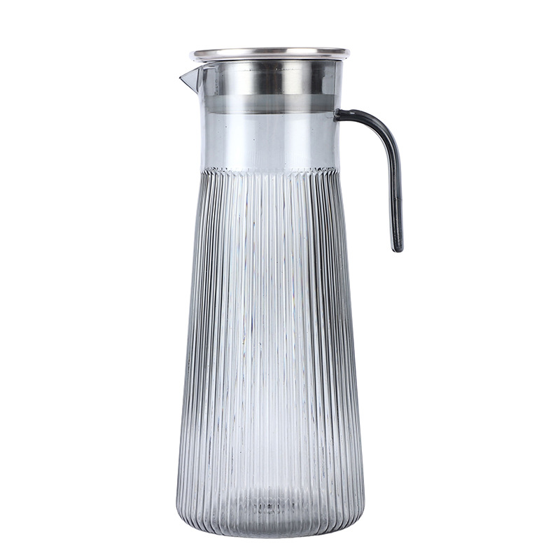 Acrylic teapot, PC cold water kettle, high-temperature resistant food-grade plastic cold water kettle, catering tea brewing, smoke gray water kettle Item Picture