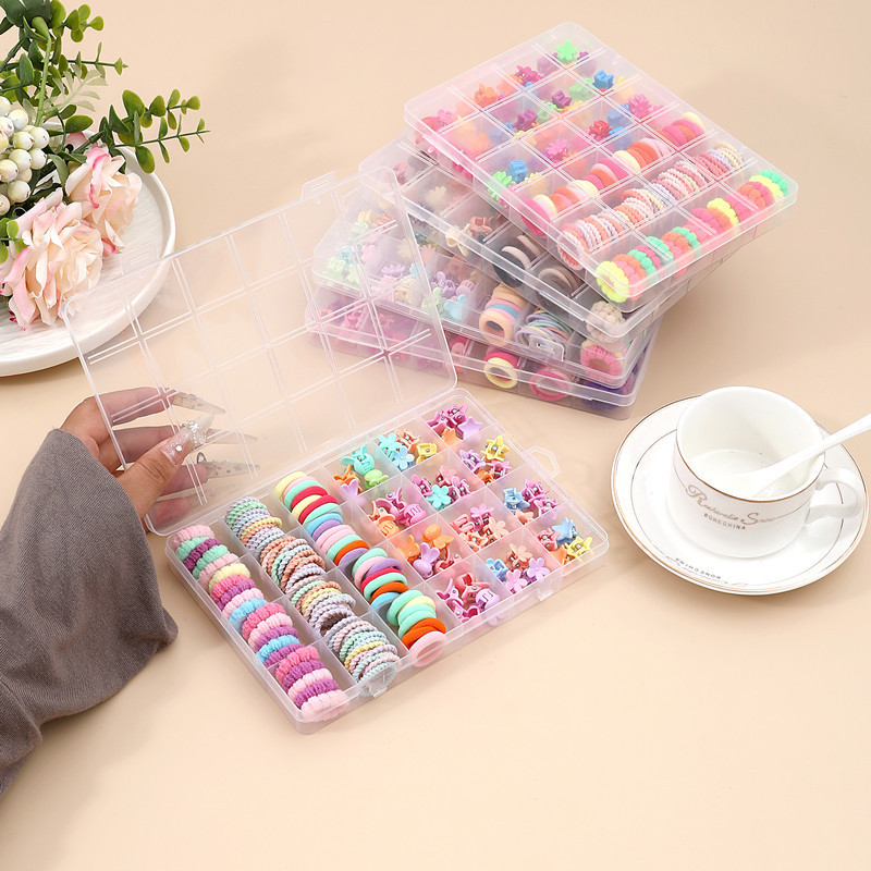 The new flower-shaped rubber band is cute and won't hurt hair. It's a hair tie, rubber band, girls' storage box, small grab, and girls' hair accessory details Picture