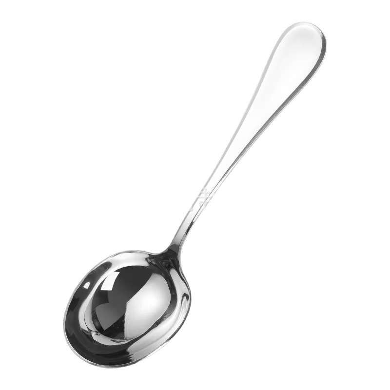 High-quality cross-border 18/10 soup spoon, long-handled spoon, deep soup, large head spoon, 304 stainless steel Korean spoon Item Picture