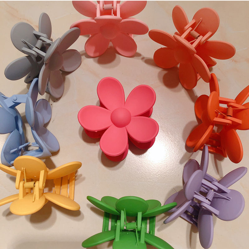 Flower hairpins, women's grappling clips, Internet celebrity 2022 new shark hairpins, lace grappling clips, hair clips headwear details Picture