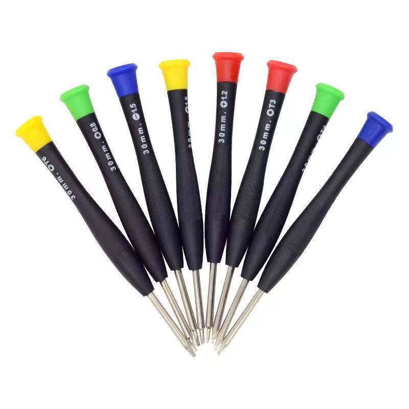 Precision mobile phone disassembly screwdriver tools, cross-shaped and flat-head small screwdrivers, watch repair, glasses, Apple game consoles details Picture
