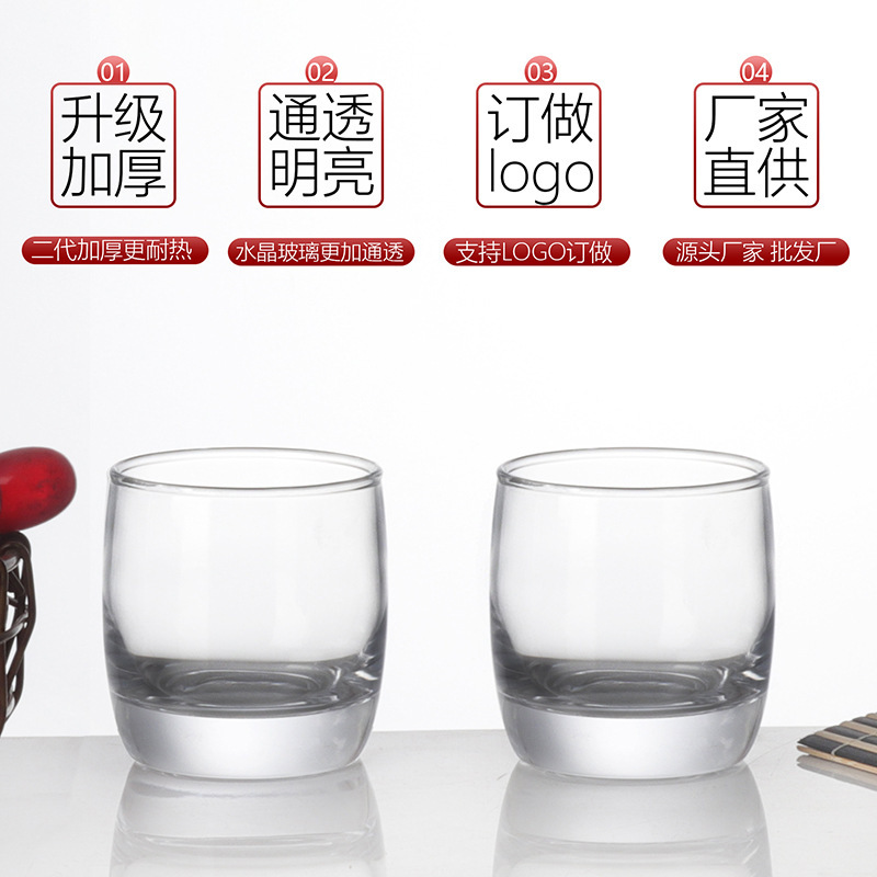 Household tea cups, glass cups, high-temperature resistant and high-end, thick-botted glass water cups, commercial light luxury and high-end beverage cups Application Scenario
