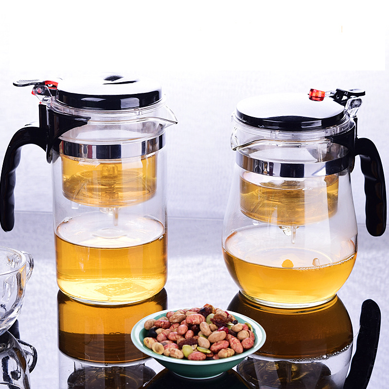 Wholesale Piaoyi teapots, thickened high-temperature resistant glass teapots, household tea sets, large-capacity tea-water separation teapots Specification drawing