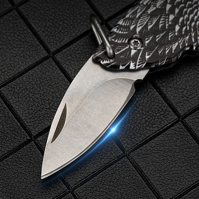 Outdoor D2 steel mini knife, wilderness survival folding knife, portable multi-purpose folding knife, new small knife from Yangjiang details Picture