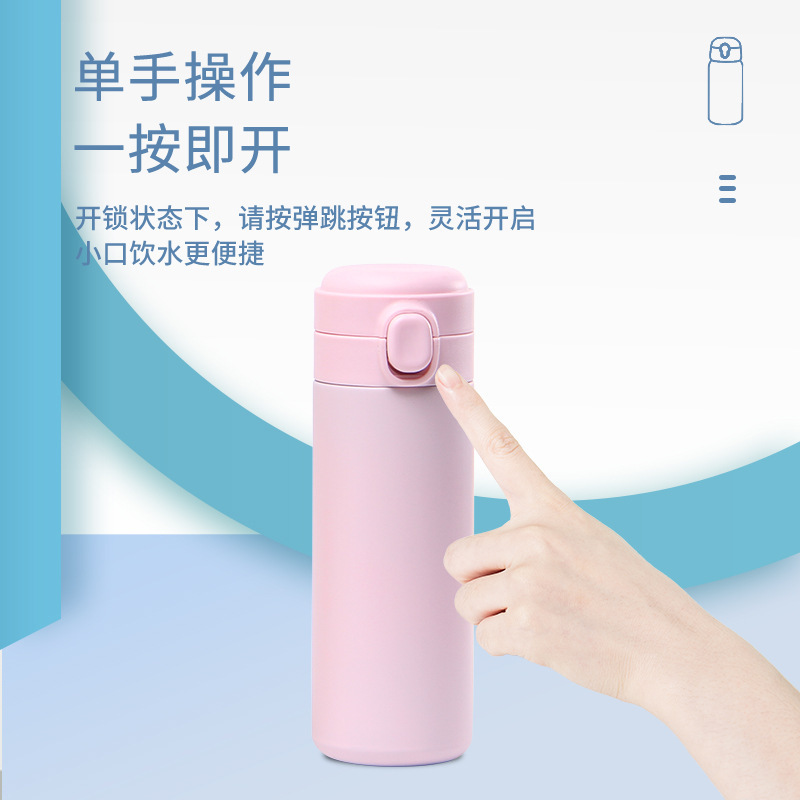 Winnie the Pooh insulated cup, Big Star water cup, bouncy lid for primary and junior high school students, convenient stainless steel cup for students details Picture