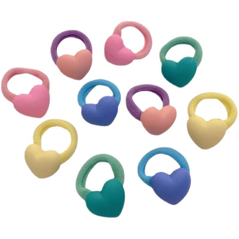A cute little girl's thumb hair band, a hair tie for infants and toddlers, a high-elasticity hair band for children that won't damage their hair Item Picture