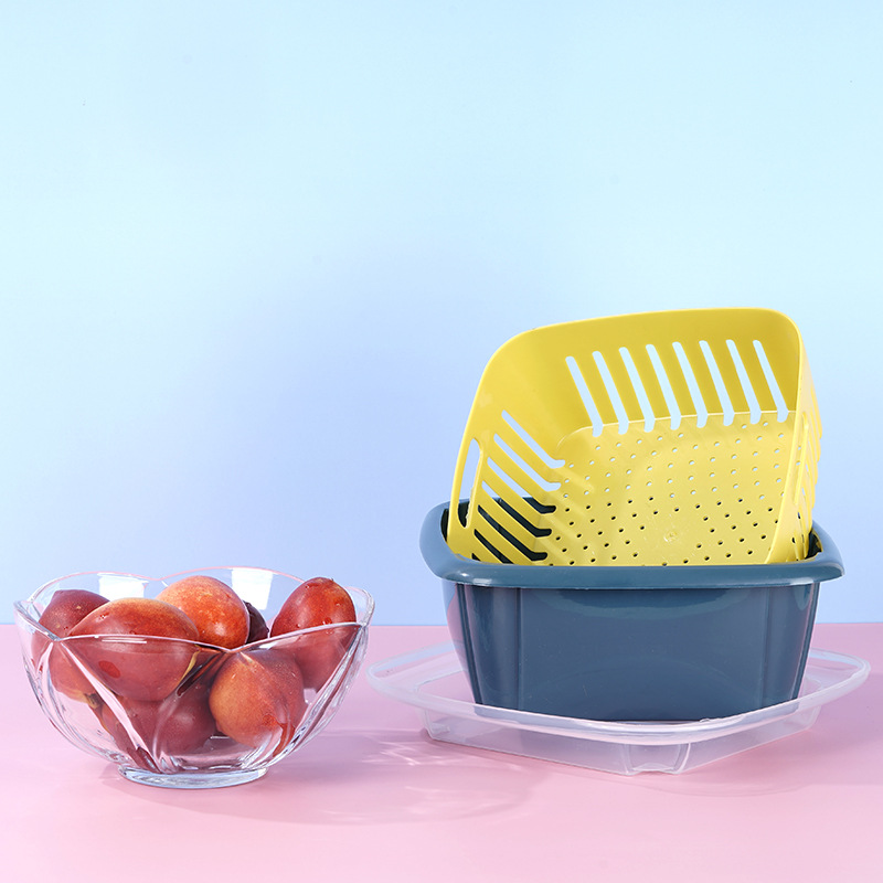 Lotus fruit plate, water filter basket, home living room fruit plate, snack creative fruit basin, practical gift Specification drawing