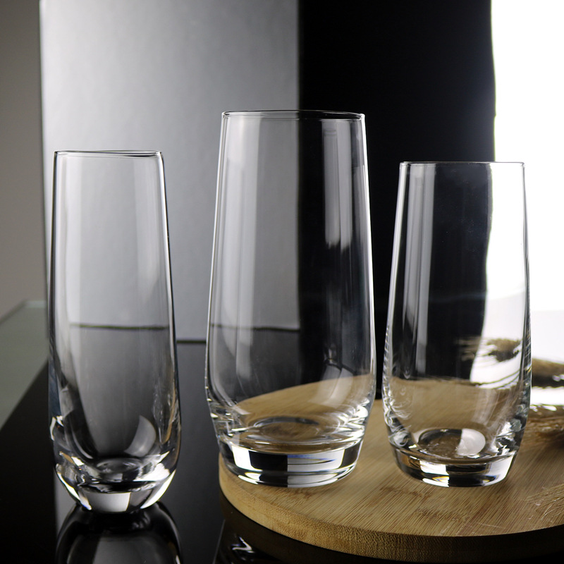 Fine tall glass cups, cold-cut green tea cups, special high-grade heat-resistant household transparent water cups for Monkey King Tea House to brew tea full figure