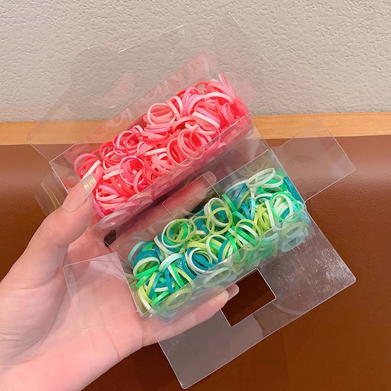 New children's colorful disposable rubber band, candy-colored hair band, cute girls and babies, high-elasticity rubber band hair accessory Specification drawing