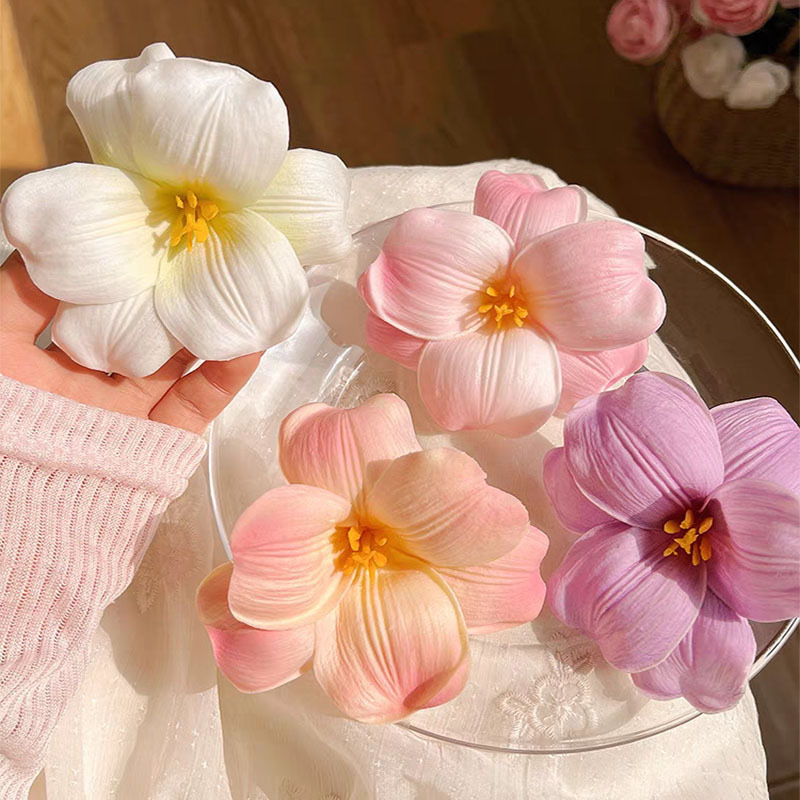 "High-end atmosphere!" Tinted tulip flower hairpin! Flower-shaped hair clip! Headwear for young girls full figure