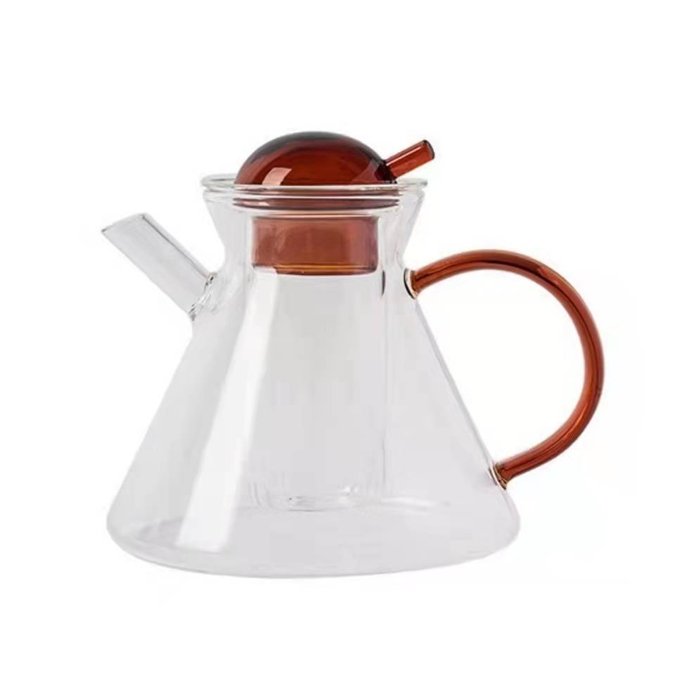 Heat-resistant teapot, glass teapot, Kung Fu tea cup, herbal cup, milk tea cup, ritual-themed afternoon tea set, yogurt cup Item Picture