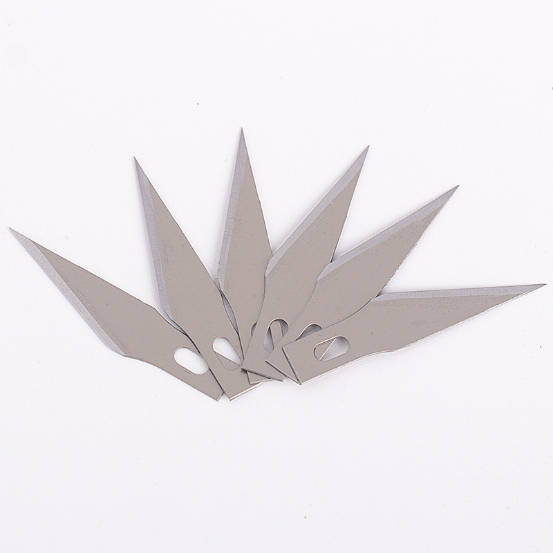 50 pieces per box, No. 11 sharp knife blade box, No. 65 manganese steel material, 0.4mm thickness, in stock, factory wholesale Specification drawing