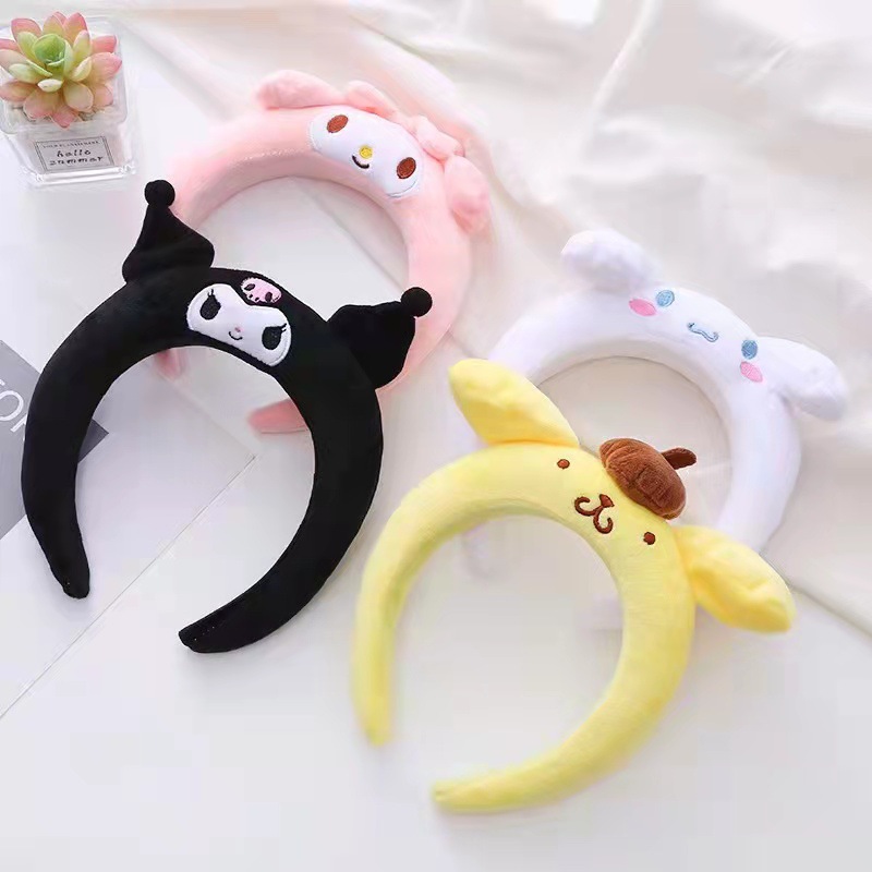 Super cute cinnamon dog Kuromi hair band, adorable face wash makeup hair band, hair clip, Internet celebrity photo cartoon headband, hair accessory full figure