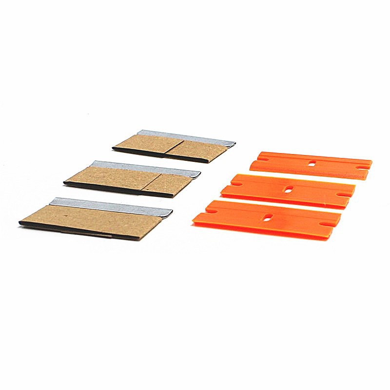 Plastic and metal single-sided security blades, mobile phone repair tools, car window tinting, lens and glass cleaning manufacturers supply full figure