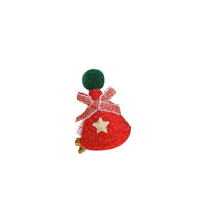 Christmas decorations: hats, duckbill hair clips, antler hair clips, bangs, cute hair accessories, small gifts, and decorations for broken hair Item Picture