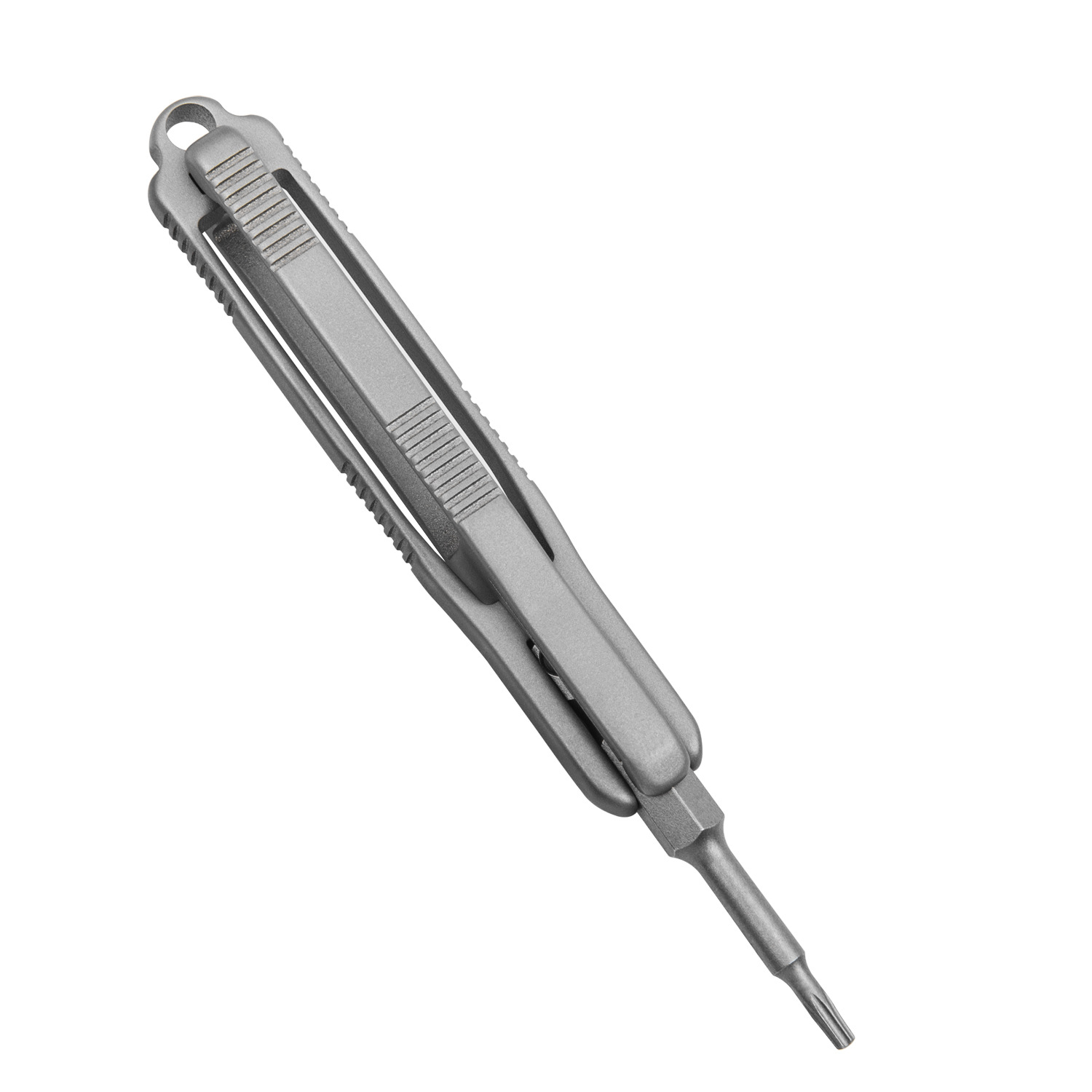 Titanium alloy screwdriver handle, palm screwdriver, screwdriver tip, screwdriver disassembly, portable home small tool EDC Item Picture