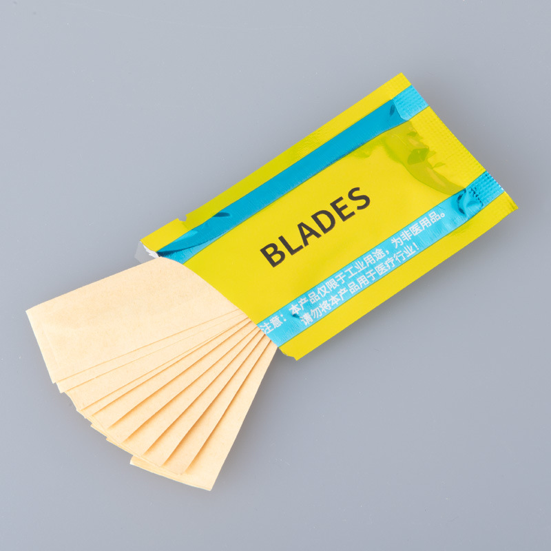 Zimlong No. 11 and No. 23 art blades, made of carbon steel, are used for practicing the sharpness of surgical blades and car window tinting Specification drawing