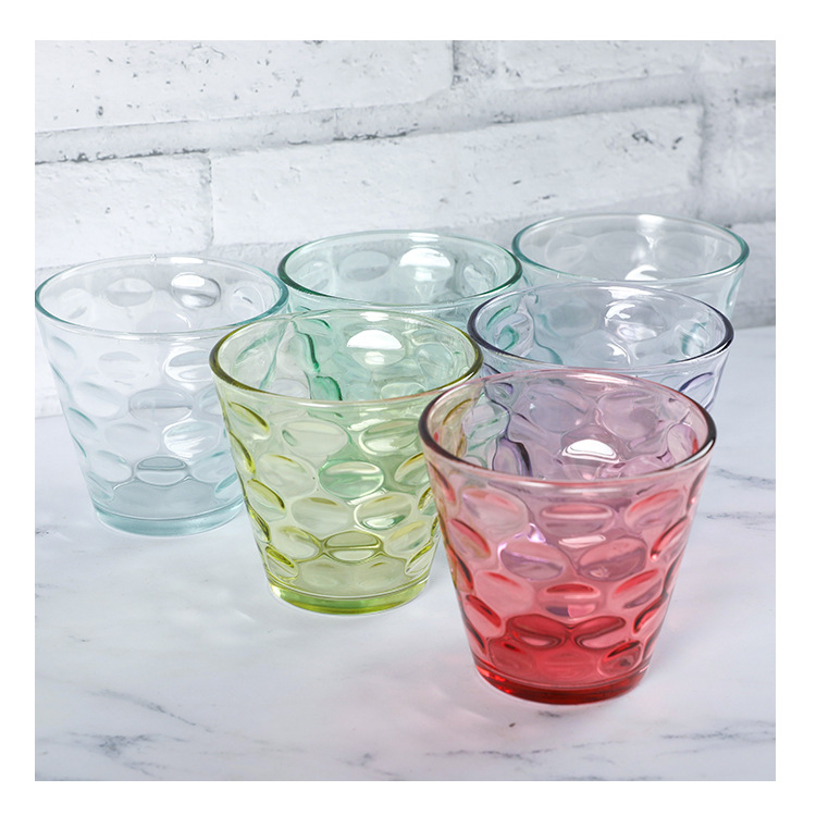 Festival event gift cups, colorful raindrop glass water cup sets, gift boxes, jewelry sets, and handy gifts for in-store purchases Item Picture
