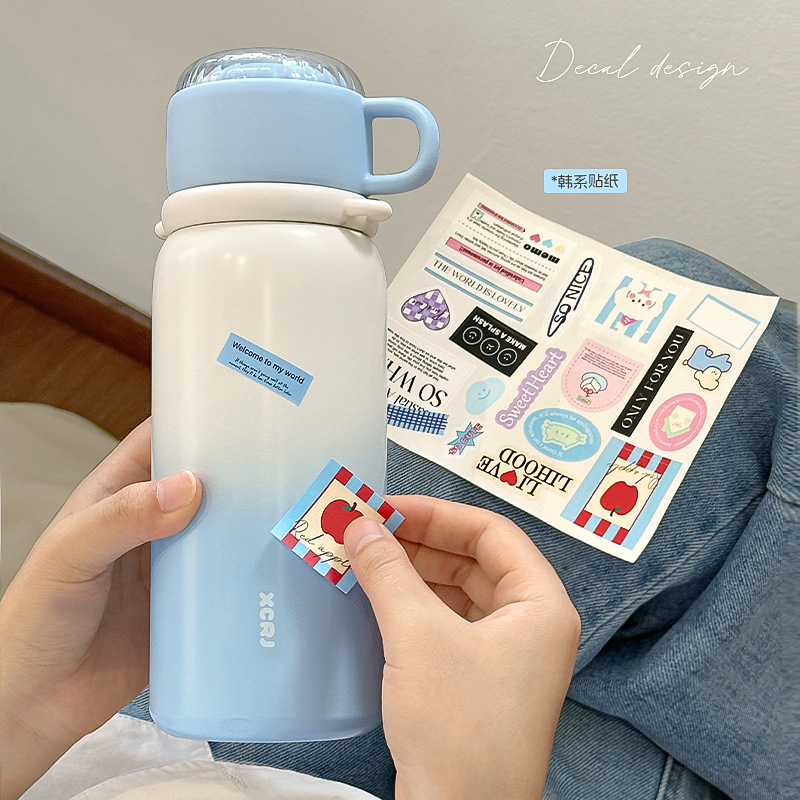 New type of household 304 stainless steel insulated cup, high appearance level, anti-drop, portable, multi-purpose water cup details Picture