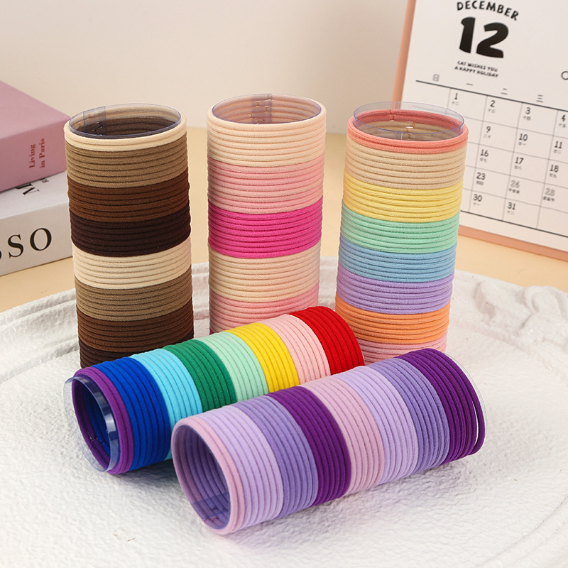 Adult hair tie headband 2025 new style Korean high-end rubber band women's hair tie high-elasticity hair tie Specification drawing