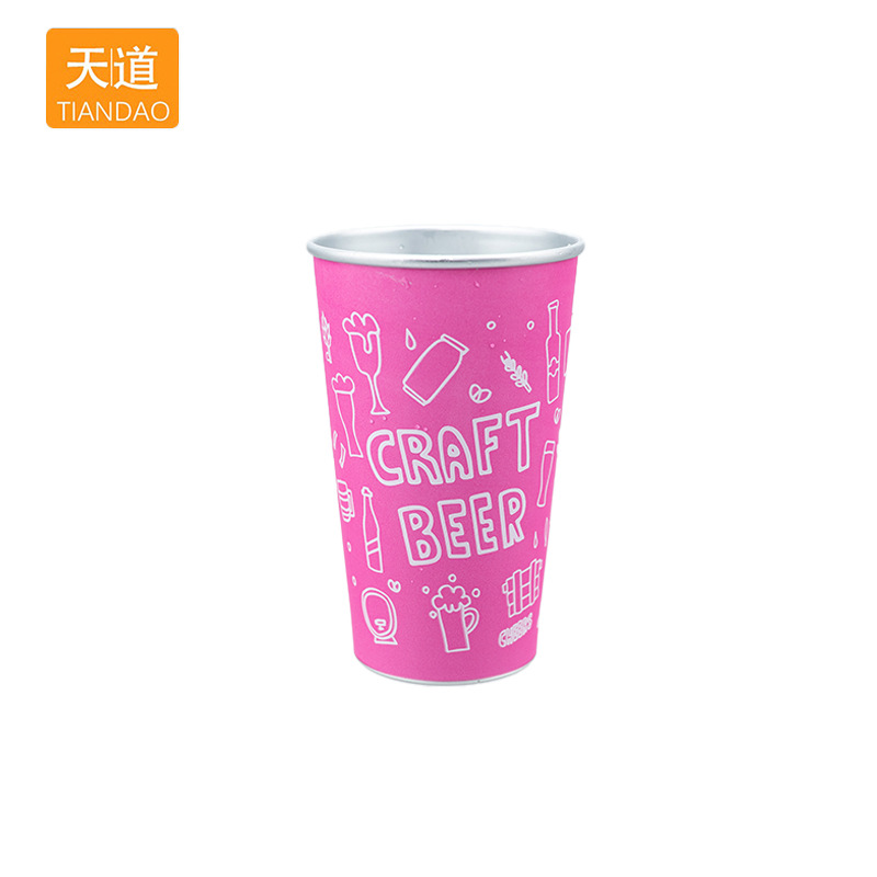 470ml aluminum cold drink juice cup, outdoor camping creative aluminum cup beer mug that changes color upon contact with cold Application Scenario