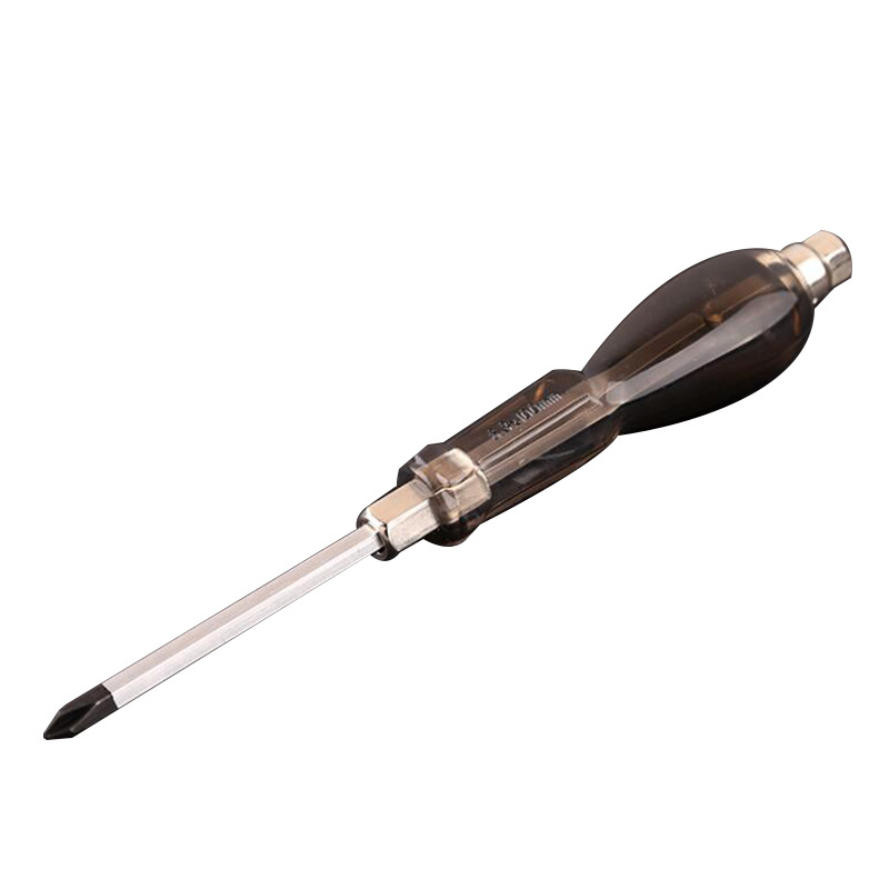 Amber handle transparent straight cross through-hole screwdriver 106 through-hole 4-12 inch long screwdriver from the manufacturer Item Picture