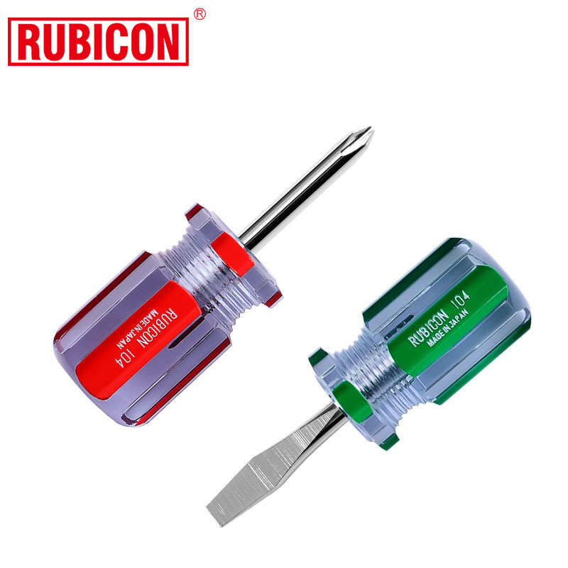 Robin Hood Short Ceramic color strip screwdriver, Cross flat-head screwdriver, dwarf screwdriver 104, 304, 904 Item Picture