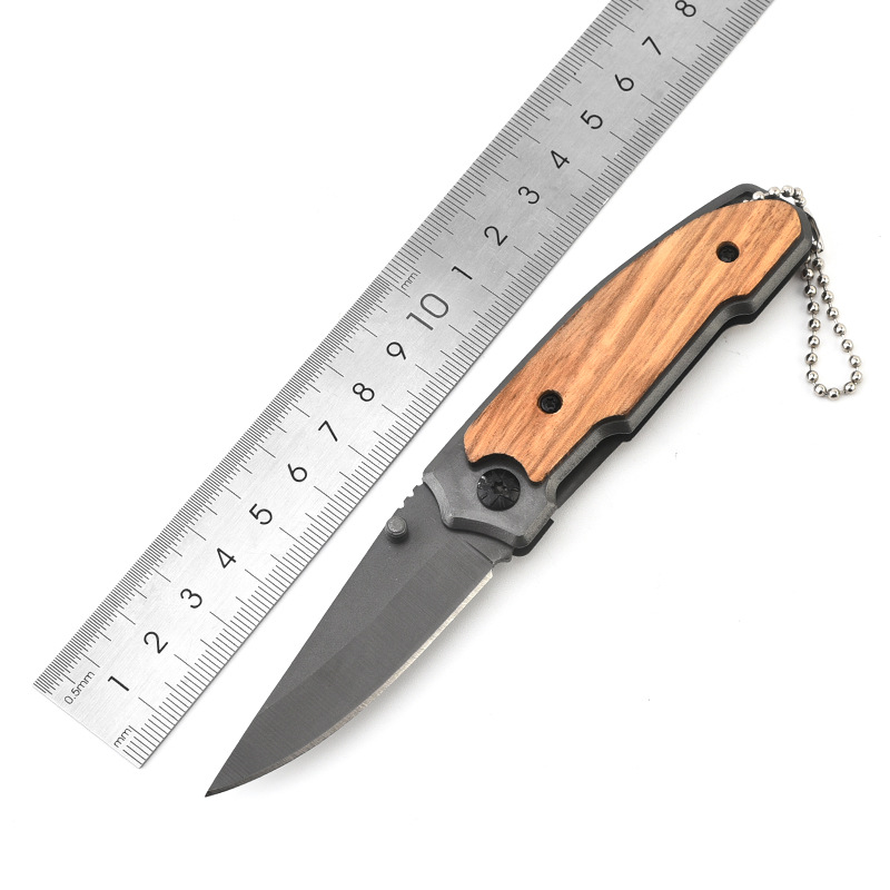 Wholesale stainless steel portable folding knives for outdoor and wild self-defense and survival multi-functional knives from the manufacturer full figure