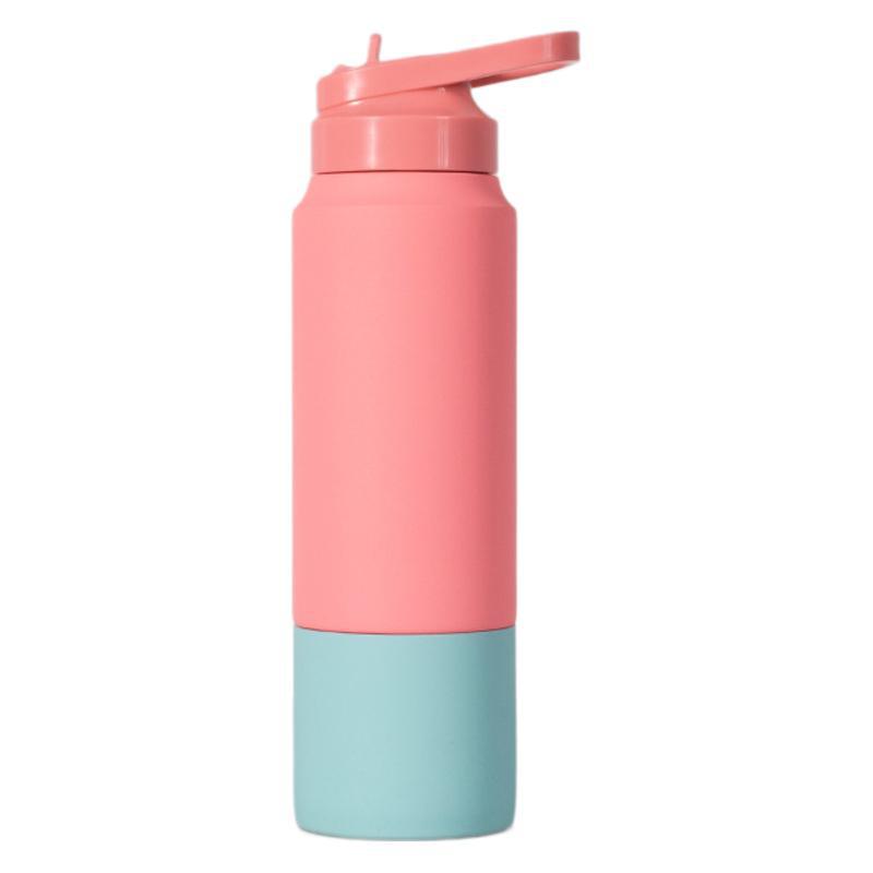 In 2025, Houroffer launched a new type of private mold handle straw cup, a 304 stainless steel insulated cup Item Picture