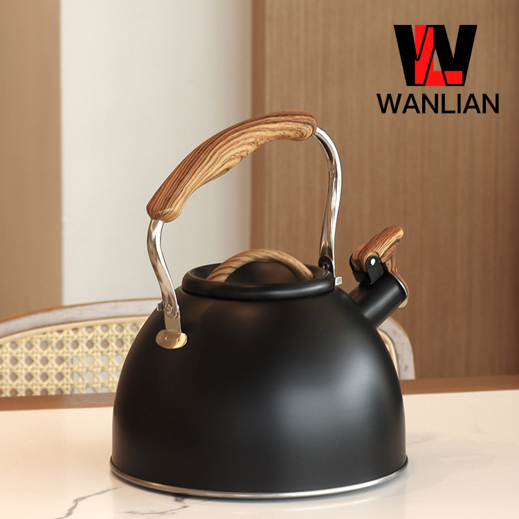 Cross-border Amazon stainless steel whistling kettle for brewing coffee and milk, 3L large capacity whistling kettle Application Scenario