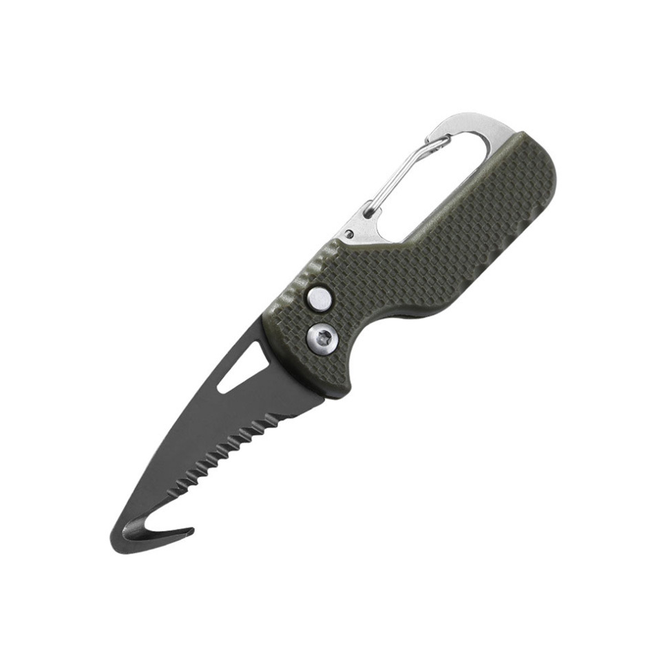 Cross-border express box opener, multi-functional outdoor portable knife, hook, serrated survival tool, folding box opener Item Picture