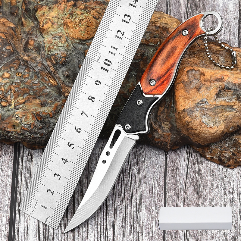 Wholesale outdoor mini folding knives, express delivery knives, stainless steel knives, portable and self-defense outdoor knives from the manufacturer full figure