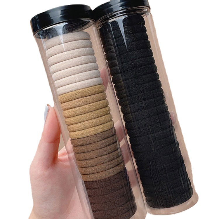 Seamless high-elasticity hair tie for girls, Korean high-end style, simple new hair tie, thickened rubber band hair accessory Item Picture