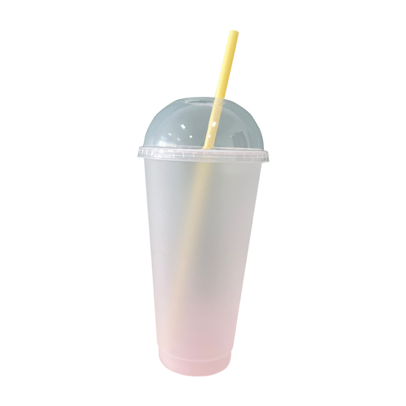 24oz new arched lid sippy cup, a bestseller in foreign trade. 710ml adult transparent drinking sippy cup, factory wholesale Item Picture