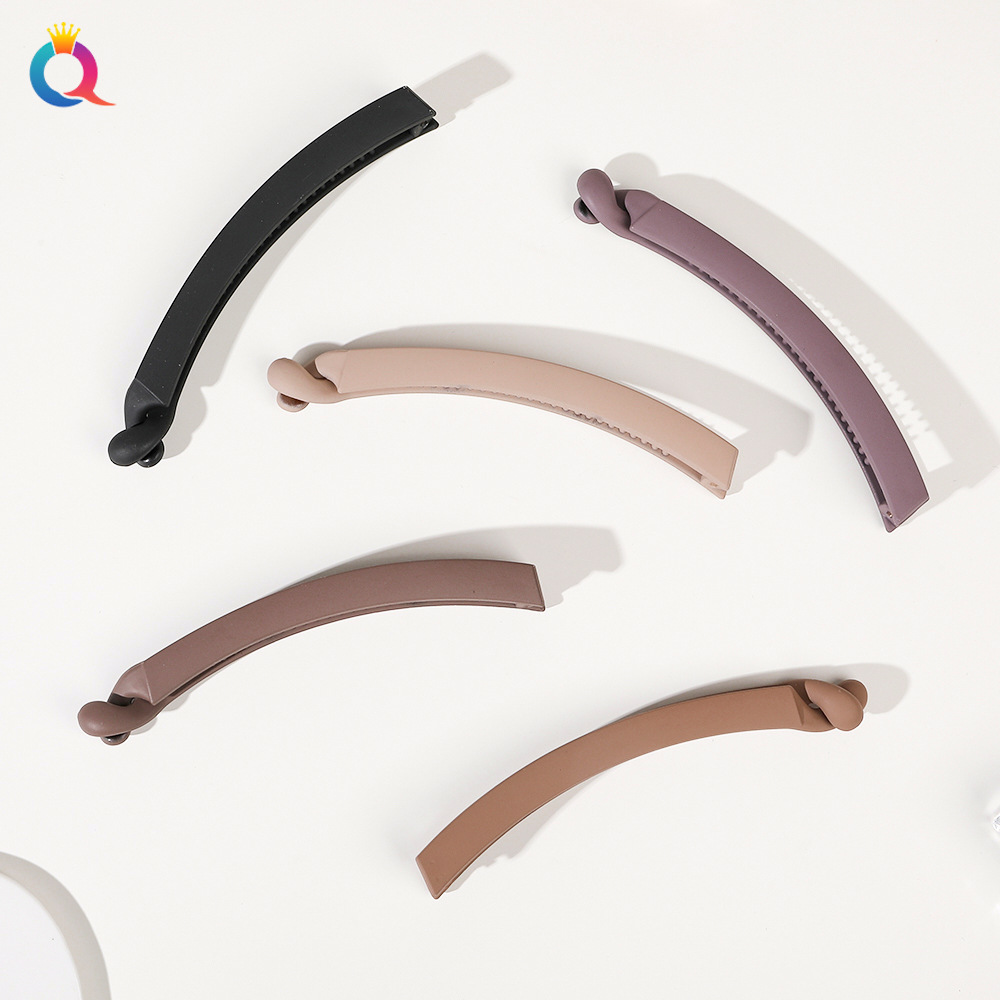 Qiyue Cross-border PC Hair Clip, Banana Clip, High ponytail Fixing Magic Tool, Simple Twist clip, hot-selling hair accessory wholesale in Yiwu details Picture