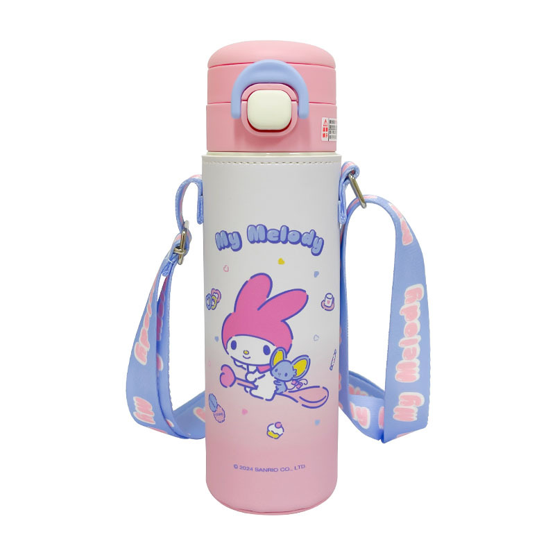 Genuine Sanrio authorized insulated cup, high appearance level cartoon student sports cup, convenient large-capacity double drinking cup Item Picture
