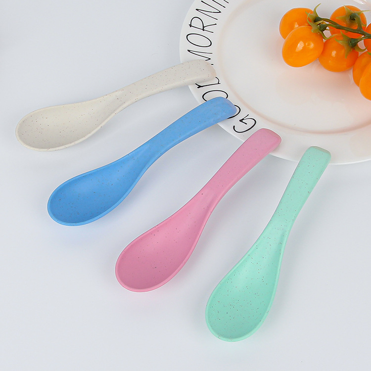 Cross-border Nordic wheat straw spoon, wheat straw spoon, Amazon plastic small spoon manufacturer wholesale Application Scenario