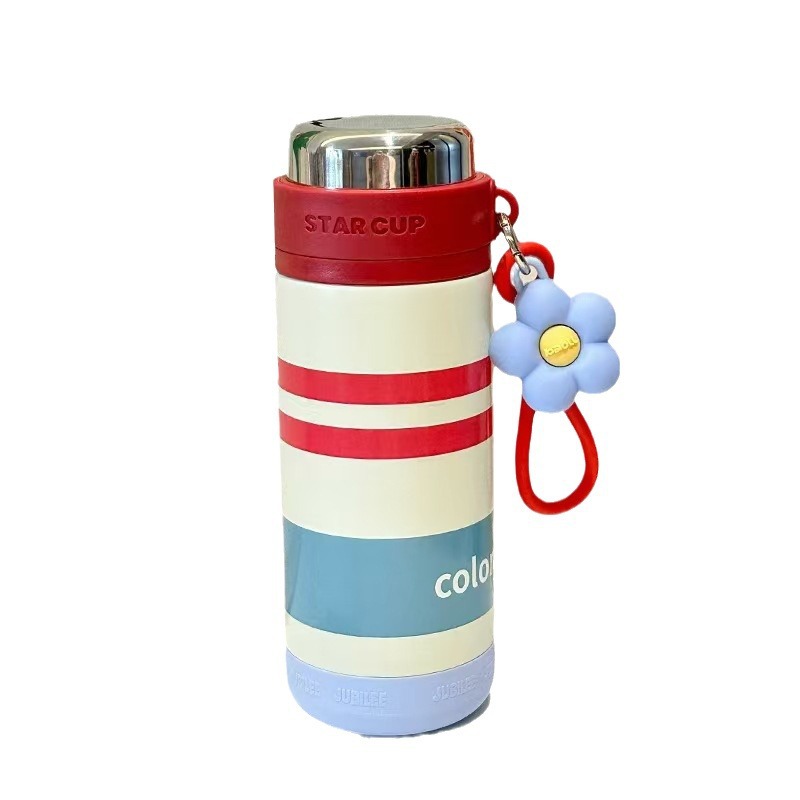 Cross-border 316 stainless steel insulated cup for children and girls, high appearance level, portable with a handle, exquisite and cute vacuum tea cup Item Picture