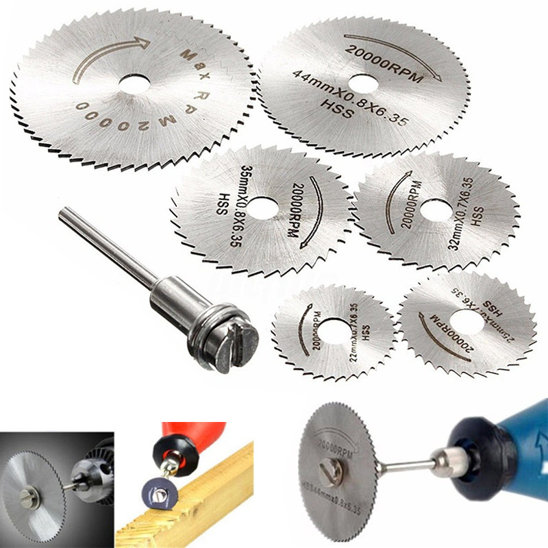 High-speed steel small saw blade, electric friction machine accessories, acrylic plastic woodworking cutting blade set, electric drill, mini circular saw blade full figure