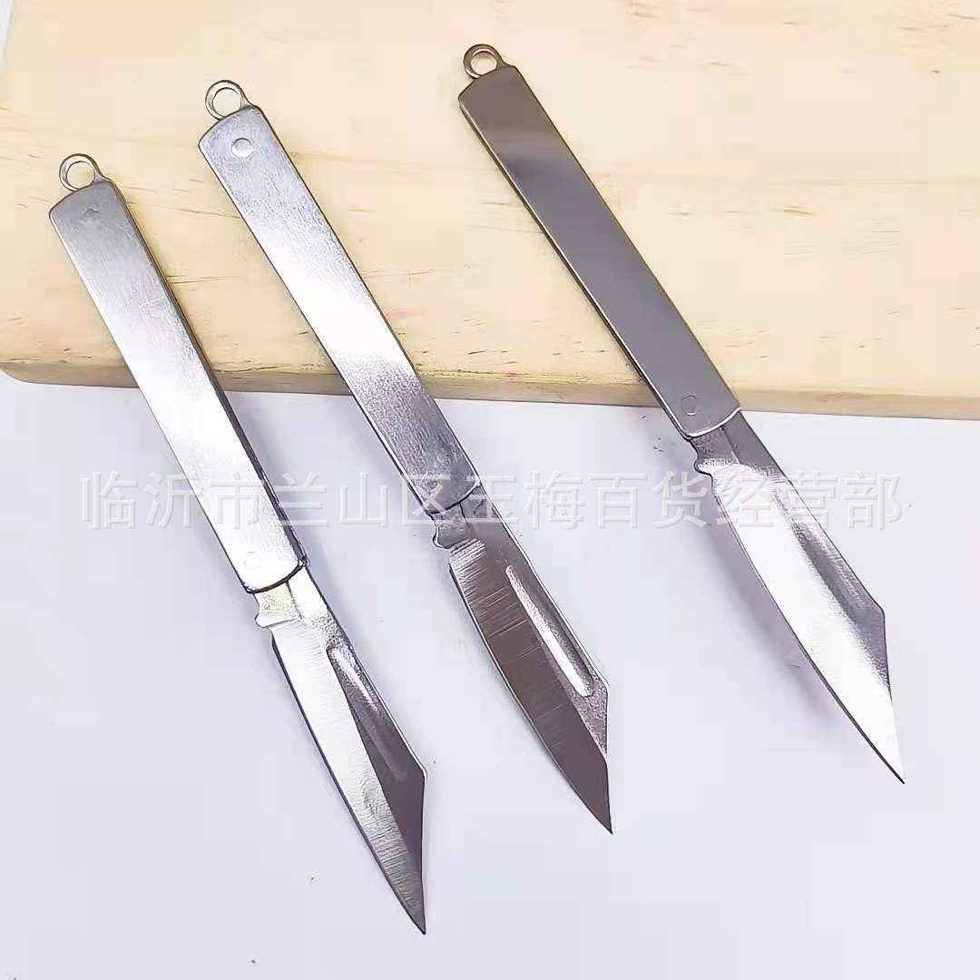 Stainless steel sharp folding knife, small steel knife, portable fruit knife, folding knife, one-yuan store supply Application Scenario