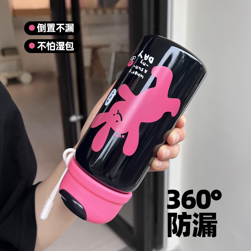 Wholesale of simple school insulated cups, portable straw water cups for students, cartoon cute and small stainless steel cups Application Scenario