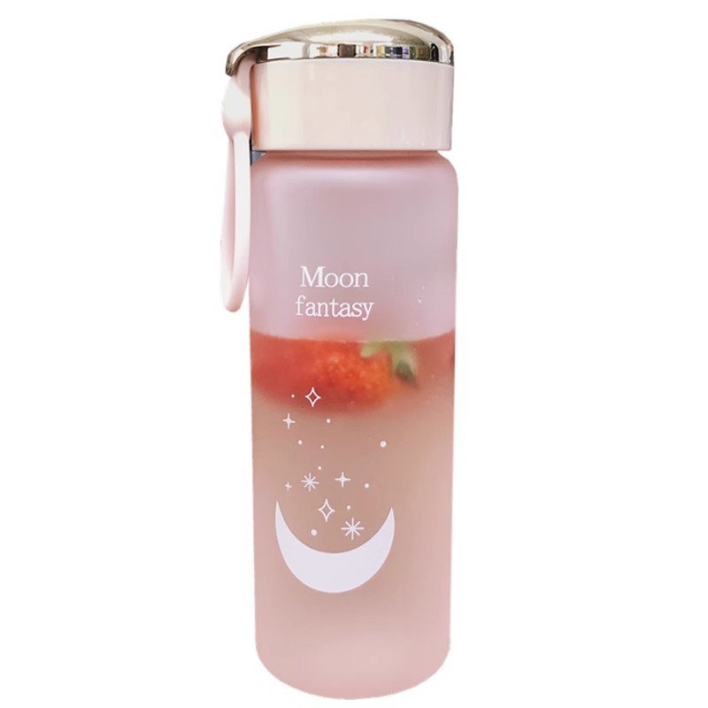 Creative space cup sports advertisement Plastic cup Convenient ins water cup 600mL student sports and fitness plastic cup Item Picture