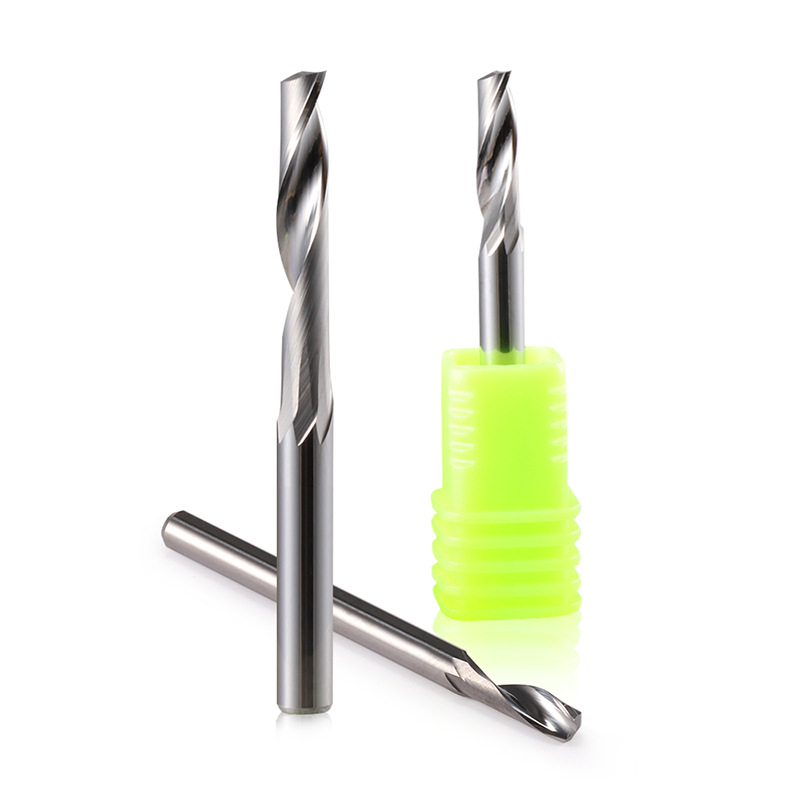 Imported tungsten steel 3.175-12mm single-edge aluminum milling cutter, aluminum plate and aluminum-plastic plate engraving cutter, CNC engraving tool full figure