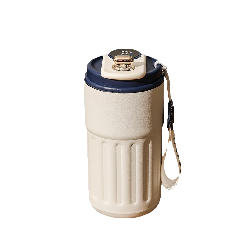 New 316 stainless steel coffee cup, smart temperature display travel cup, high appearance level, portable office exquisite insulated cup Item Picture