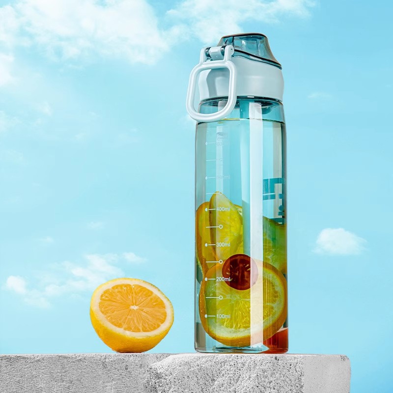 Water cup for girls, high appearance level in summer, plastic cup for men, portable for students and adults, casual cup for sports, anti-drop and heat-resistant details Picture