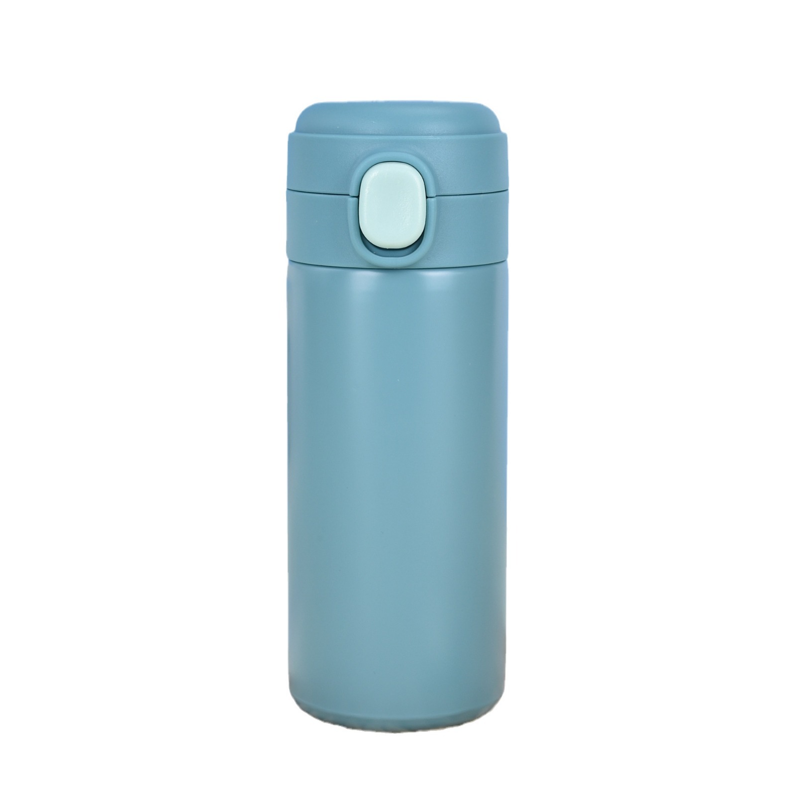 Customized simple 304 stainless steel pea cup, solid-color vacuum bouncing lid insulated cup, student outdoor gift cup Item Picture
