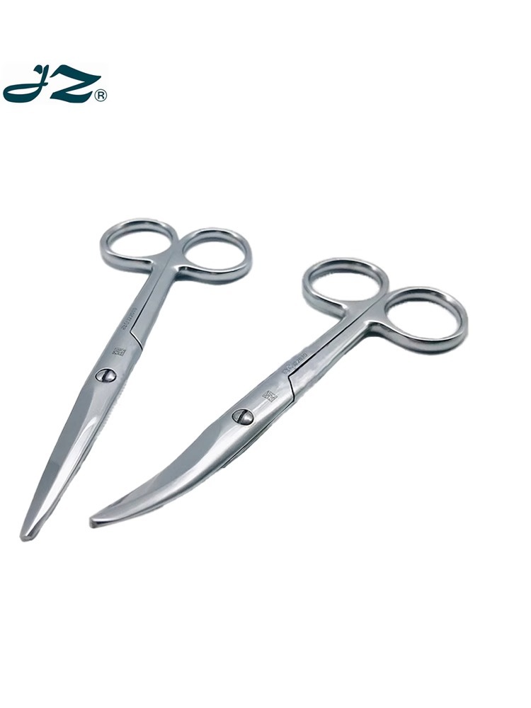 Shanghai Jinzhong brand tissue scissors straight head elbow 14cm surgical scissors, ophthalmic scissors, stainless steel surgical scissors Application Scenario