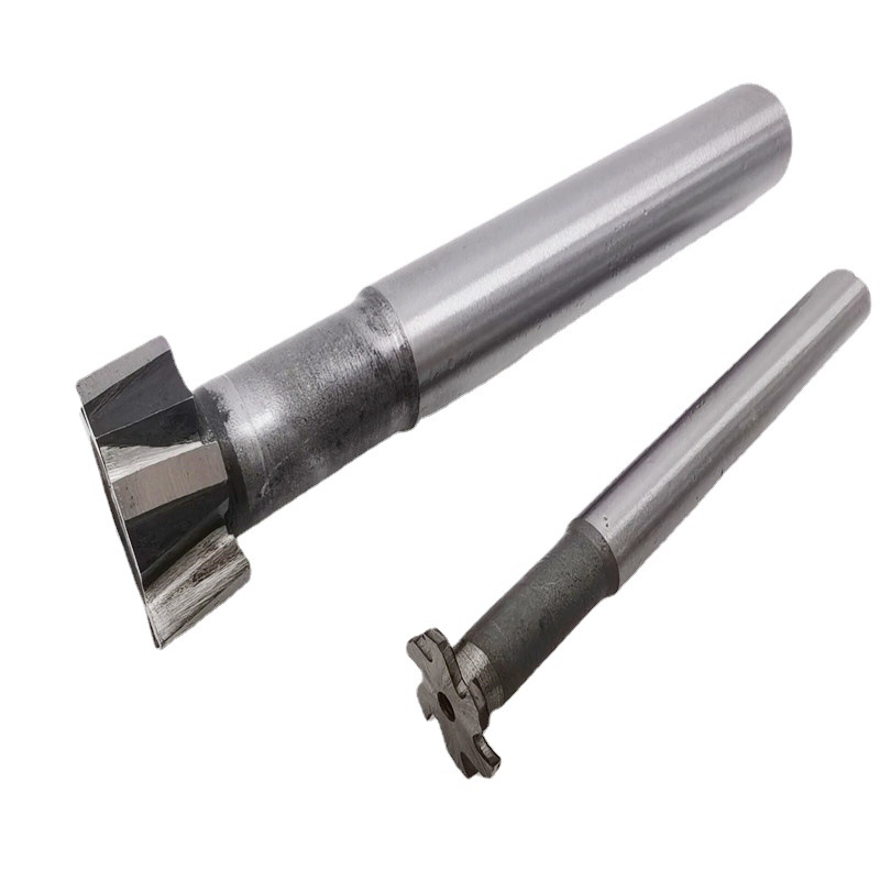 Xianghe brand super-hard straight shank T-shaped cutter, high-speed steel T-slot milling cutter, grooving outer diameter 8*1-50*14 manufacturer Item Picture