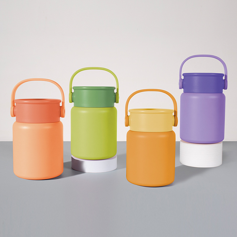 Large-capacity steaming pot, 316 stainless steel insulated cup, portable steaming cup, student lunch box, soup pot, can be printed with logo Specification drawing